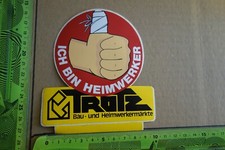 Alter Aufkleber Handwerk