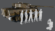 WWII German Tank Crew Photo