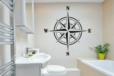Kompass Rose Größen S - XXL, Malerschablone, Wandschablone, Stupfschablone