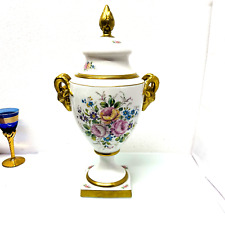 Lindner Widderkopf Vase Deckelvase Residenz Gold 34,5 cm Handarbeit