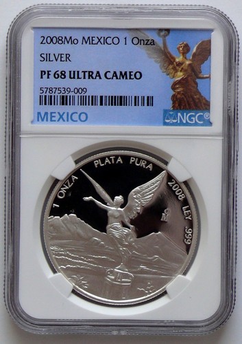 Mexiko onza plata pura 2008 - onza,
