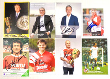 8 Autogramme - 1.FC Köln = Overath-Weber-Schumacher-Littbarski-Cullmann-Hornig