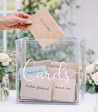 Kartenbox hochzeit acryl - hochzeit,