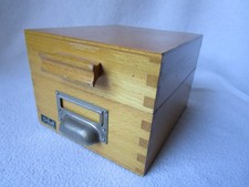 kleiner Karteikasten Holz f