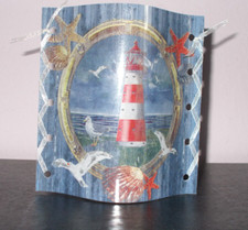 1 Deko Windlicht Leuchtturm