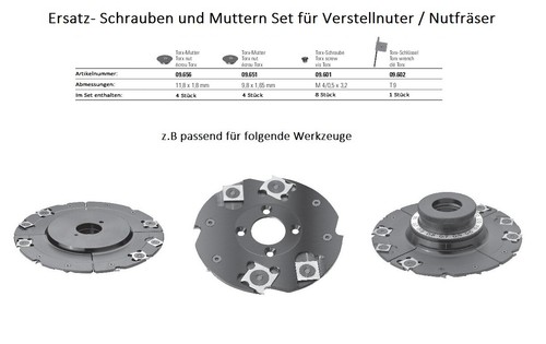 Schrauben muttern set für - muttern,