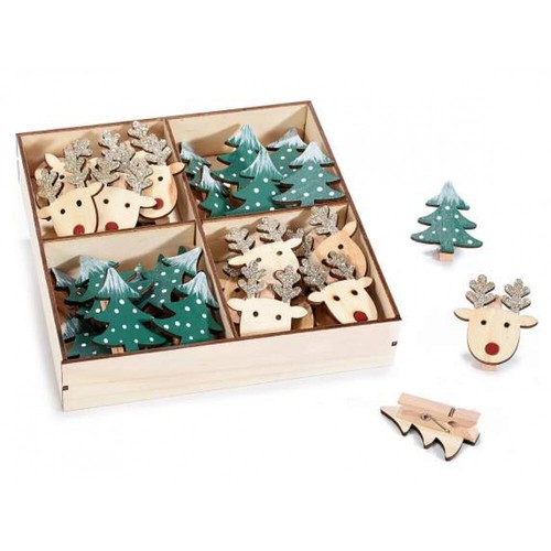 Dekoklammern/Weihnachten/Renti