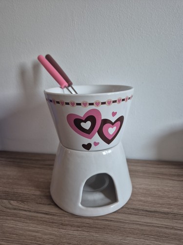 Schokoladen fondue set - schokoladen,