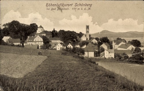 Schönberg bad brambach im - ak,