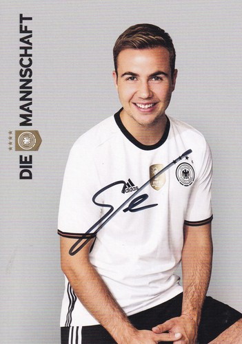 Autogramm mario götze dfb - -,