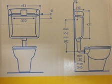 Aufputz Spülkasten 1170