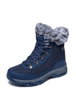 Skechers Damen Trego Stormie Winterstiefel Boots Warmfutter 167893 NVY Blau