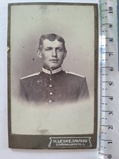 CDV Foto Soldat Militaria Uniform Kragen Spandau Nr. 321