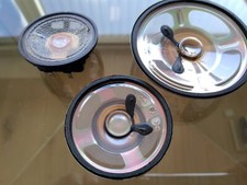 3x wasserfeste MINIATUR LAUTSPRECHER Breitband 77/58+50mm 45Ω ideal f. Modellbau