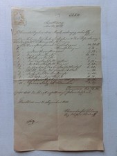  Handschr. Quittung 1880 mit Marke Feichten ??? [aT765]