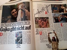 Gojko Mitic, Originalautogramm