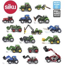 1:87 Siku Traktor Anhänger John Deer Massey Fent LKW Bagger New Holland JCB