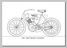 Zeichnung - 1903 Harley