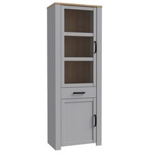 Standvitrine - Eiche grau -