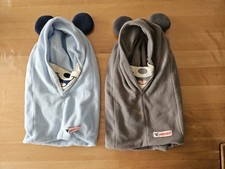 Disney Baby Mickey Kinder 2 x Fleece-Mütze Sturmhaube Gr 48 Grau und Blau