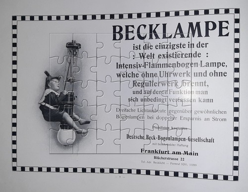 Große werbeanzeige 1907 - werbeanzeige,