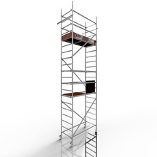 ALTEC Rollfix 2.0 600 Rollen Ø125mm 6m Baugerüst Alu Gerüst Fahrgerüst Wandanker