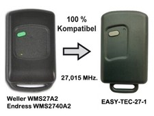 Handsender Ersatz 27,015 MHz. AM für 1 K. Weller WMS27A2 Endress WMS2740A2 10Dip