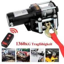 Elektrische Seilwinde Seilhebezug Motorwinde Offroadwinde mit Funkfernbedienung