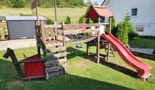 Kletterturm Spielturm Schaukel Rutsche Piratenschiff