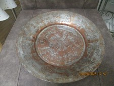 Antike Kupfer/Zinn  Schale/