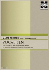 Musiknoten 33 Vocalisen von