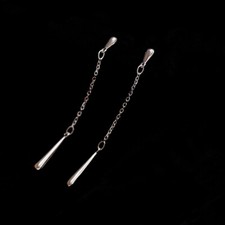 Damen Ohrstecker Lang Kette