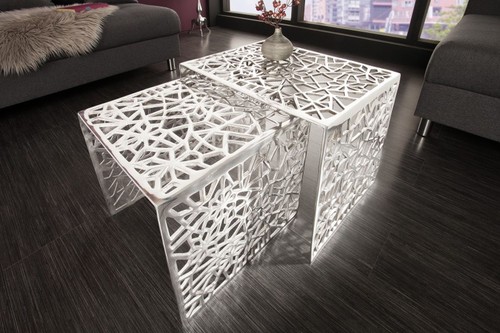 Couchtisch würfel set alu - würfel,