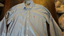 Polo Ralph Lauren Custom Fit Oxford hemd kariert topzustand 40/41 16 L