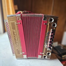 Hlavacek Akkordeon, Zieharmonika, Musikinstrument mit Koffer