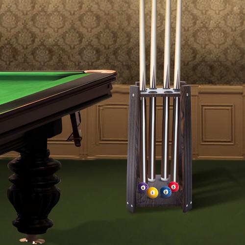Braun billard queue - braun, halterung