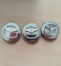 Für Mazda 52mm Auto Silber Radnabenabdeckung Felgendeckel Nabendeckel