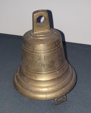 Türglocke Wandglocke Schiffsglocke Messing massiv – 12 cm