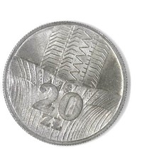 20 Zloty Münze Polen aus 1973