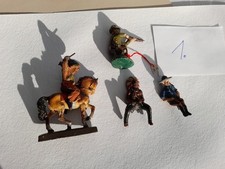 1.  Lineol Elastolin Reiter Pferd Indianer Cowboy