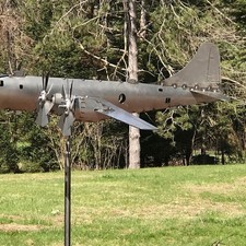 Flugzeug Wind Spinner Metall Windräder Outdoor Garten Flugzeug Windmühle Dekor