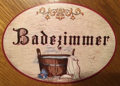 Türschild badezimmer - türschild, „badezimmer„