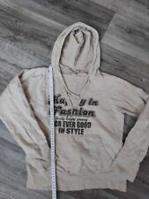 John F.Gee Damen Pullover 36/38 beige 100%Baumwolle