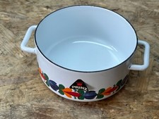 Prinz/Spielgut kleiner Kochtopf ohne Deckel Puppengeschirr Emailliert Ø ca 10 cm