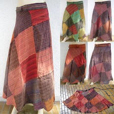 Gypsy patchwork Wickel-Rock Indien Inde Nepal goa jupe psy skirt nomad hippy 