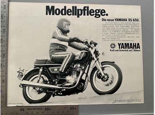 1977 yamaha 650 motorrad - xs,