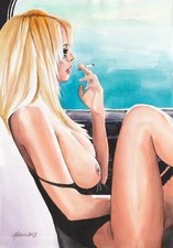 Original Aquarell A3