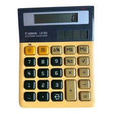 CANON LS-80 Taschenrechner Tischrechner Schule Haushalt Vintage