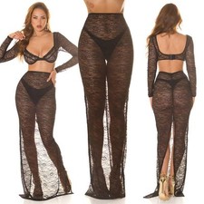 Highwaist Maxirock Spitzenrock