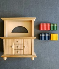 Puppenstube Schrank Bücherregal Puppenhaus Miniatur Schrank Spielzeug